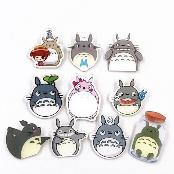 15 PINS! My Neighbor Totoro Badge Japanese Anime Studio Ghibli Acrylic Brooches - Picture 8 of 8